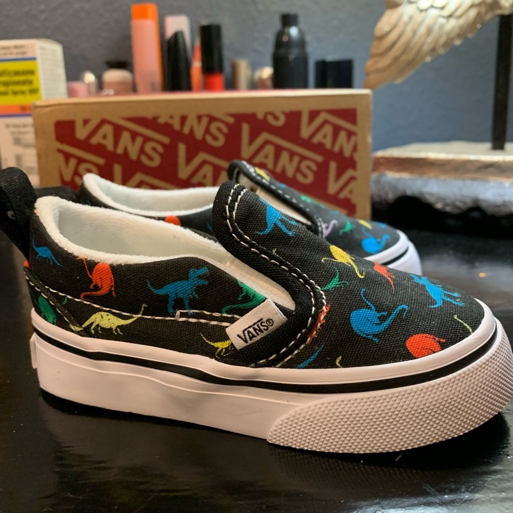Toddler Dino Vans never worn